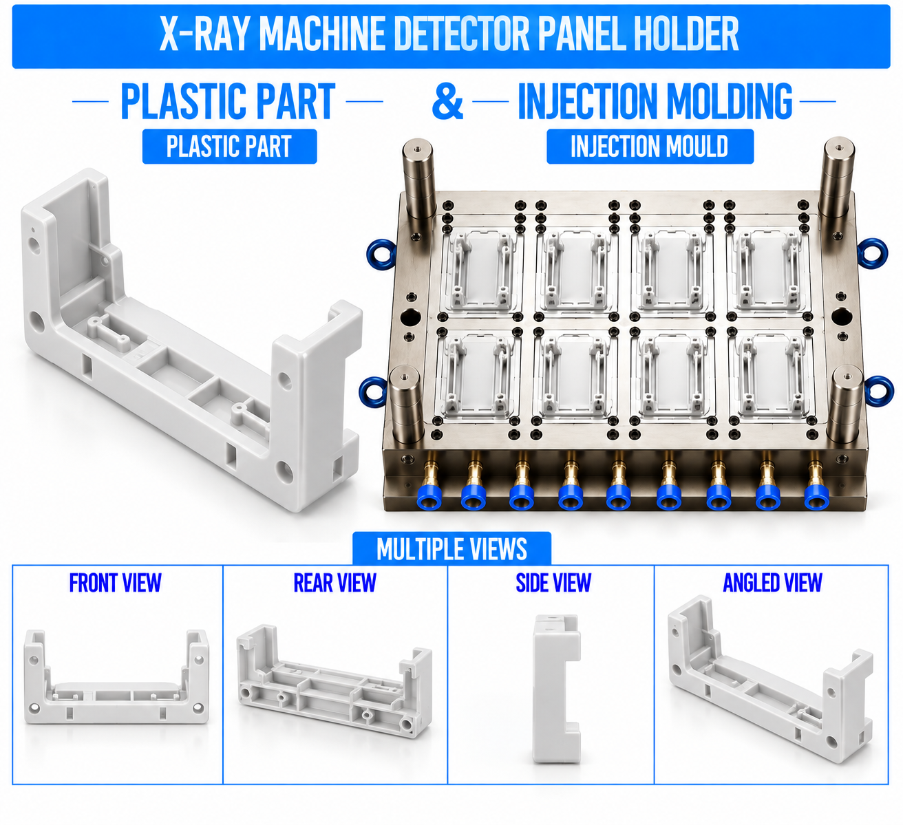 X-Ray Machine Plastic Detector Panel Holder Mould and Moulding Service